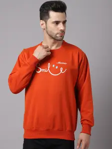 VIMAL JONNEY Men Rust Printed Sweatshirt