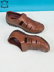 Roadster Men Leather Shoe-Style Sandals