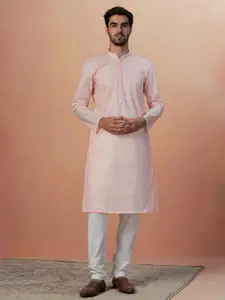 Manyavar Men Mandarin Collar Kurta With Pyjamas