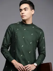Manyavar Men Green Printed Kurta
