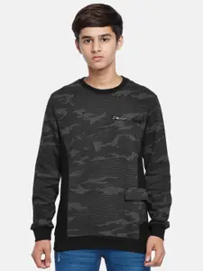Coolsters by Pantaloons Boys Black Printed Cotton Sweatshirt