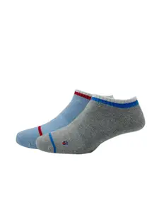 Louis Philippe Men Pack of 2 Patterned Cotton Ankle Length Socks