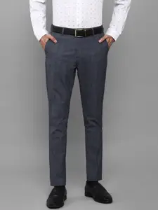 Louis Philippe Men Grey Slim Fit Trousers