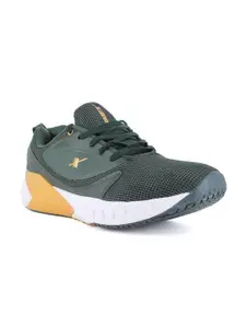 Sparx Men Green Textile Running Shoes