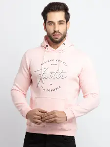 Status Quo Men Pink Printed Cotton Sweatshirt