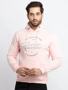 Status Quo Men Pink Printed Cotton Sweatshirt