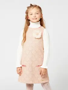 One Friday Girl Pink A-Line Dress