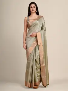 Arhi Burgundy & Brown Zari Saree
