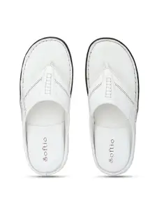 SOFTIO Men White Comfort Sandals
