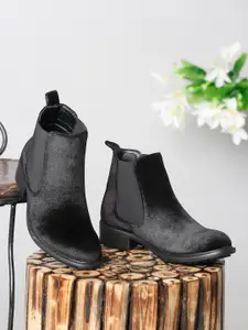 Bruno Manetti Women Black Chelsea Boots