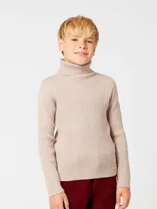 One Friday Boys Beige Striped Pullover