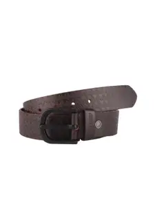 Red Chief Men Brown Textured Leather Formal Belt
