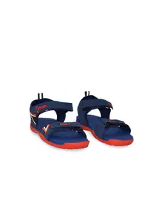 Sparx Boys Navy Blue & Red Sports Sandals