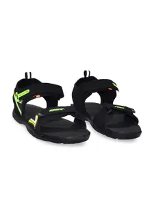 Sparx Boys Black Solid Sports Sandals