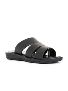 Khadims Men Black Comfort Sandals