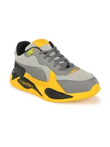 Walkstyle By El Paso Men Grey Lace-Up Mesh Running Sports Shoes