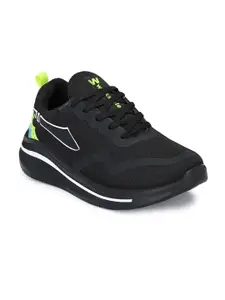 Walkstyle By El Paso Men Black Lace-Up Mesh Running Sports Shoes