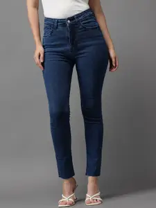 SHOWOFF Women Blue Jean Skinny Fit High-Rise Stretchable Jeans