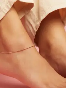 Zavya Women Rose Gold 925 Sterling Silver Anklet