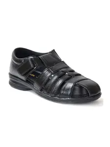 Ajanta Men Black Shoe-Style Sandals