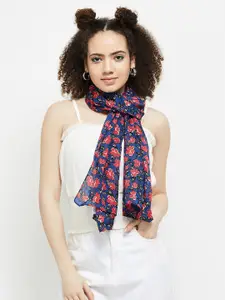 max Women Floral Printed Polyester Scarf