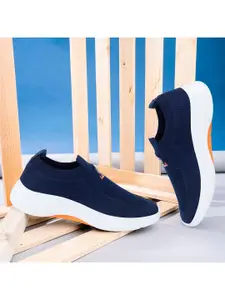 Lancer Men Navy Blue Textile Running Shoes