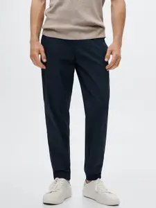 MANGO MAN Navy Blue Sustainable Joggers