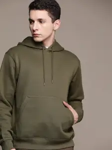 MANGO MAN Sustainable Solid Hooded Sweatshirt