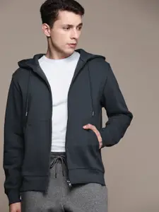 MANGO MAN Sustainable Solid Hooded Sweatshirt