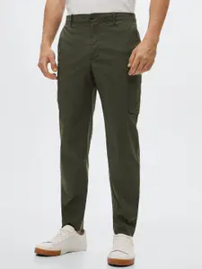 MANGO MAN Olive Green RegularCargos Trouser