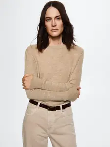 MANGO Women Beige Pullover