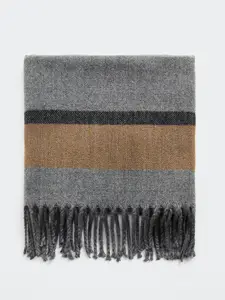 MANGO MAN Striped Scarf