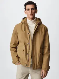 MANGO MAN Khaki Water-Repellant Sustainable Tailored Jacket