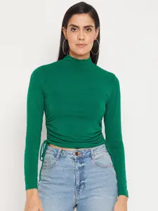 Madame Women Green Solid Top