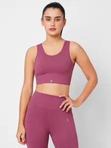 BODD ACTIVE Pink Solid Workout Bra