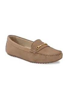 CARLO ROMANO Women Solid Casual Suede Loafers