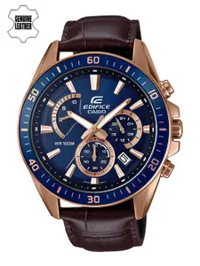 CASIO Edifice Men Navy Blue Dial Chronograph Watch EFR-552GL-2AVUDF EX358