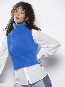 NA-KD Women Sweater Vest with Fuzzy Detail