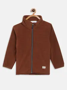 Octave Boys Tan Solid Sweatshirt