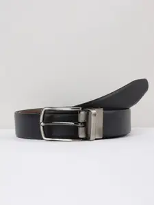 max Men Printed Reversible Leather Formal Belt