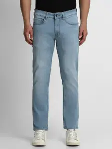 Louis Philippe Jeans Men Blue Slim Fit Mid-Rise Light Fade Jeans