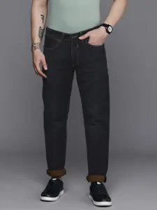 Louis Philippe Jeans Men Navy Blue Slim Fit Light Fade Stretchable Jeans