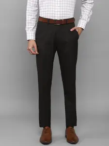 Louis Philippe Men Black Slim Fit Trousers
