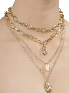 OOMPH Gold-Toned Layered Necklace