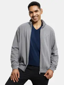 Jockey Men Grey Solid Sweatshirt