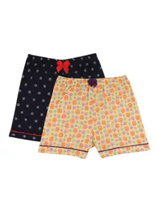 Bodycare Kids Bodycare Girls Pack Of 2 Floral Printed Shorts