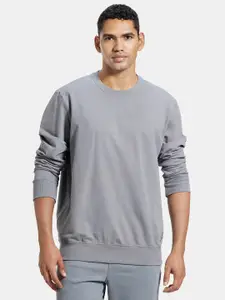 Jockey Combed Cotton French Terry Sweatshirt with Ribbed Cuffs-2716
