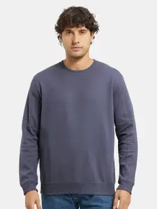 Jockey Combed Cotton Rich Pique Sweatshirt with Ribbed Cuffs-AM48