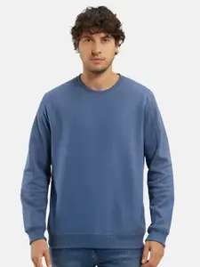 Jockey Combed Cotton Rich Pique Sweatshirt with Ribbed Cuffs-AM48