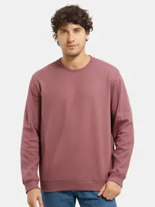 Jockey Combed Cotton Rich Pique Sweatshirt with Ribbed Cuffs-AM48